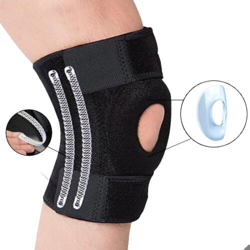 Adjustable Size Relieve Stress Knee Pad Bandage Sport Safety Protection Elastic Nylon Protector Fitness Elbow Support Braces