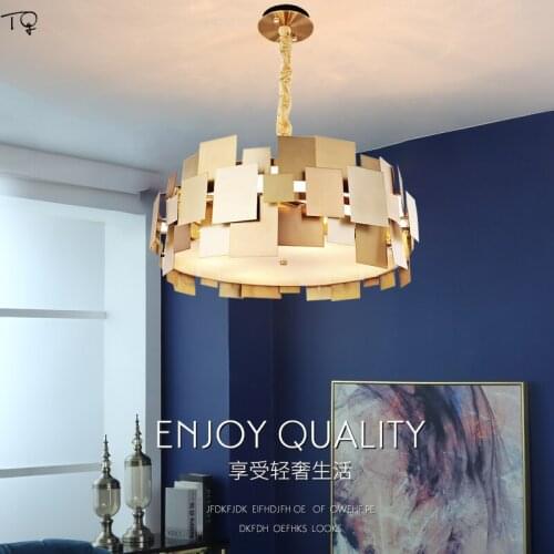 Luxury Atmosphere Lustre Gold Led Ring Chandelier Suspension Modern Art Decor Home Living Room Bedroom Kitchen Lighting Fixtures