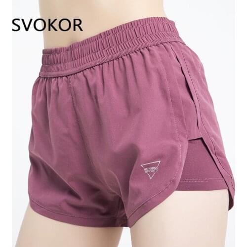 SVOKOR Summer Women Shorts with Pocket Sport High Waist Womens Shorts Running Casual Gymwear Breathable Bottoms Training