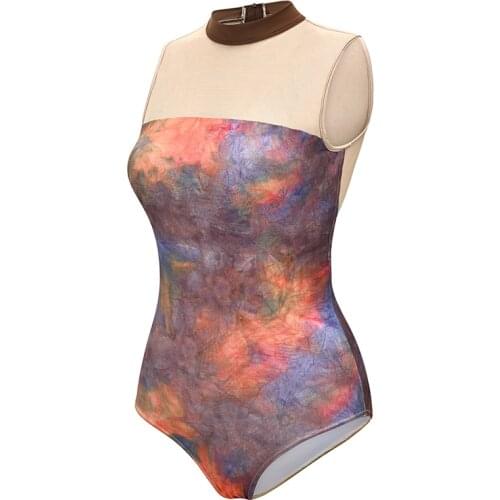 Fairy Ballet Jumpsuits Adult Gymnastics Leotard Stage Costume Mesh Dancer Outfit Designer Clothes Classical Dancewear JL3273