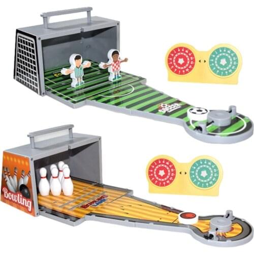 Foldable Bowling Toy Set Desktop Mini Wooden Catapult Chess Fun Indoor Parent-Child Interactive Table Game Bowling Toy
