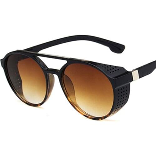 Punk Retro Sunglasses Men Brand Designer Sunglasses Men Designer Glasses for Men Punk Lunette Soleil Homme UV400