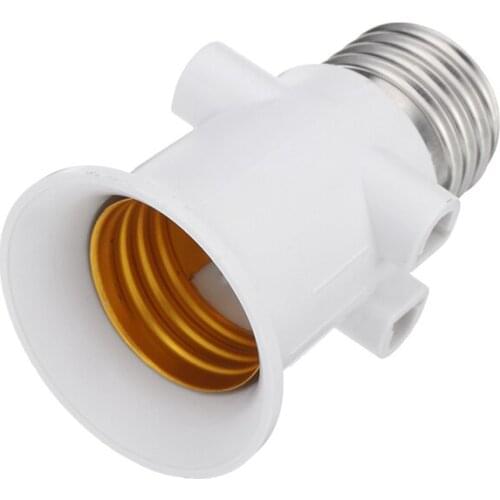 Led Lamp Bulb Base Conversion Holder Converter Socket AC100-240V 4A E27 ABS EU Plug Adapter Light Adapter Lamp Holder
