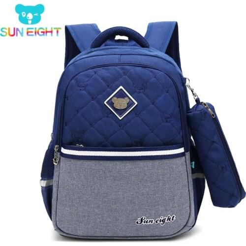 Waterproof Boy Bags Children School Backpack School bags For Boys Backpack Kids School bag SUN EIGHT 1-2 Grader Kids