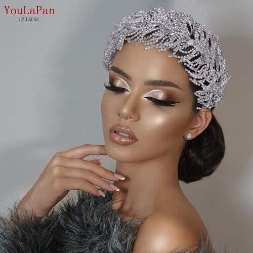 YouLaPan HP386 Trendy Wedding Headband Bridesmaid Bridal Hair Vine Accessories DIY Rhinestone Bridal Tiara Wedding Hair Jewelry