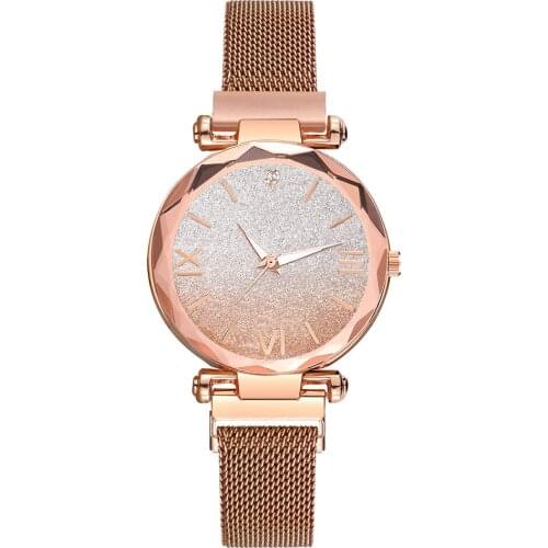 Women Watch Magnet Buckle Gradient Starry Roman Watch Fashion Business Dress Quartz Ladies Watches 2020 Zegarek Damski Gift #28
