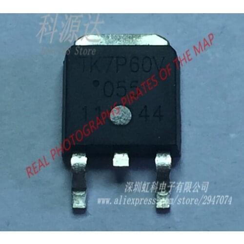10pcs/lot TK7P60V SOT-252 TK7P60 600V 7A In Stock