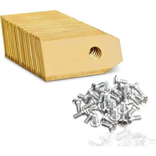30/45pcs Lawn Robot Blade Golden Titanium Plating Lawn Mover Replacement Blade For Husqvama Automatic Moving Machine