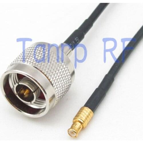 6in N male plug to MCX male plug RF connector adapter 15CM Pigtail coaxial jumper cable RG174 extension cord
