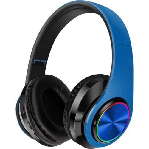 Bluetooth 5.0 Headphones,B39 Wireless Stereo Foldable Music Earphones Support SD Card,Gaming Computer Luminous Sports Headset
