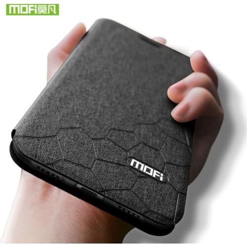 For Xiaomi mi note 10 lite Case Cover Xiaomi Note 10 lite Case Silicone Flip Leather Original Mofi 360 Shockproof business style