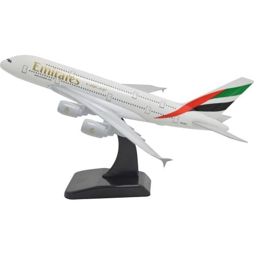 TANG DYNASTY(TM) 1:400 Standard Edition Air Bus A380 Emirates Airlines Metal Airplane Model Plane Toy Plane Model