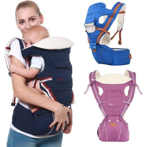0-48M Ergonomic Baby Carrier 15 Using Way Infant Baby Hipseat Carrier Front Facing Ergonomic Kangaroo Baby Wrap Sling Travel