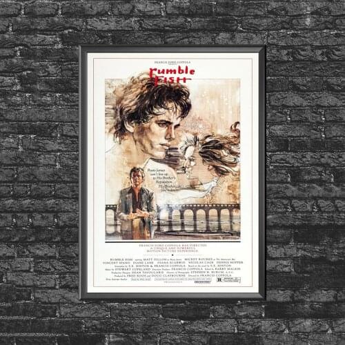 Rumble Fish - 80s Cinema Movie Poster Canvas Art Print Wall Painting Home Decoration (No Frame)
