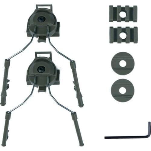 Helmet Accessories Type Headset Holder Fast Helmet Rail Adapter Set BK/DE/FG Helmet Rail Suspension Bracket