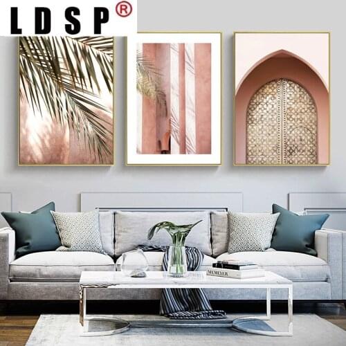 LDSP Modern Architecture Famous Place Poster Landscape Canvas Print Sea Nature Spray Painting Photography Picture Home Decor