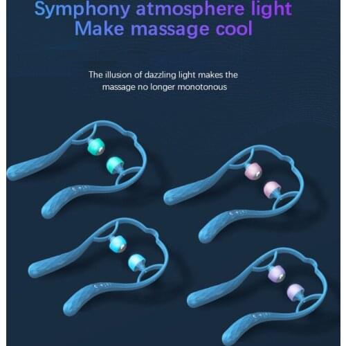 Multi-functional Electric Neck Massager Manual Shoulder Neck Spine Massager Dual-frequency Manipulative Relaxation Machine Care