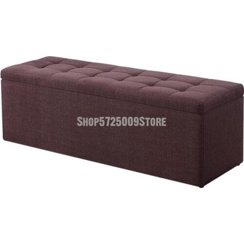 Multifunctional Sofa Stool Cloth Art Storage Box Can Seat Adult Shoe Changing Stool Household Storage Cabinet Rectangular Storag