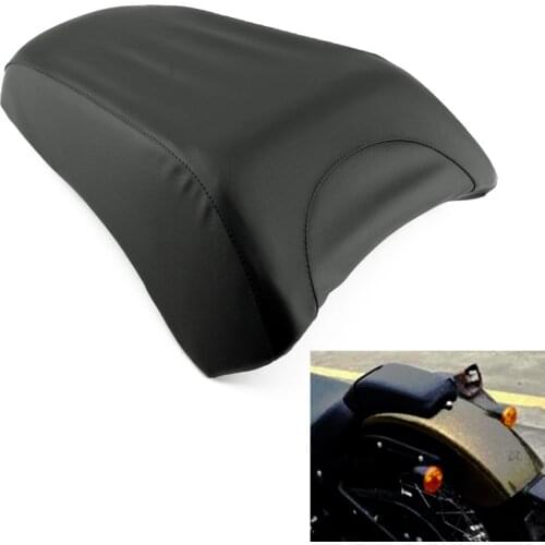 Motorcycle Passenger Soft Tail Rear Pillion Seat Fit For Harley Davidsion Fat Boy FLSTF 2008-2014 Springer Custom Cross Bones