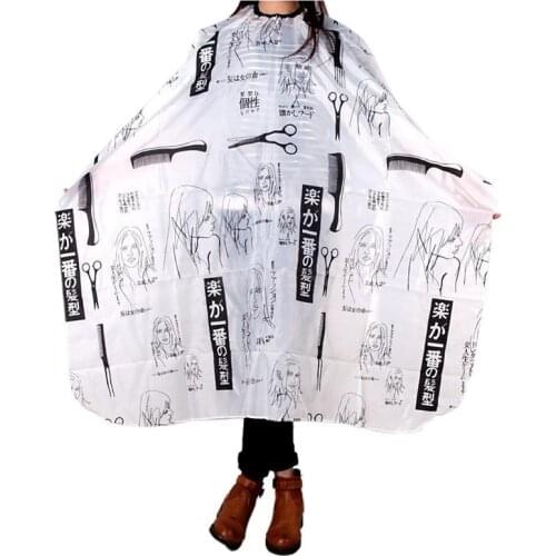 Adult Salon Barber Gown Cape Hairdressing Hairdresser Hair Cutting Cloth Black