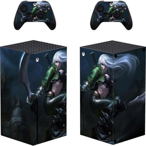 Heroine Style Xbox Series X Skin Sticker for Console & 2 Controllers Decal Vinyl Protective Skins Style 1