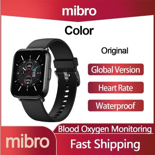 Original Mibro Color Smartwatch Heart Rate Tracker Blood Oxygen Smart Watch 5ATM Waterproof for Women Men Sport Watches 270mAh