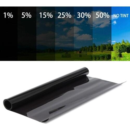 6m Car Window Tint Tinting Film Sheet Roll 5% 15% 30% 50% VLT UV Insulation Auto Home Window Glass Solar UV Protector Sticker