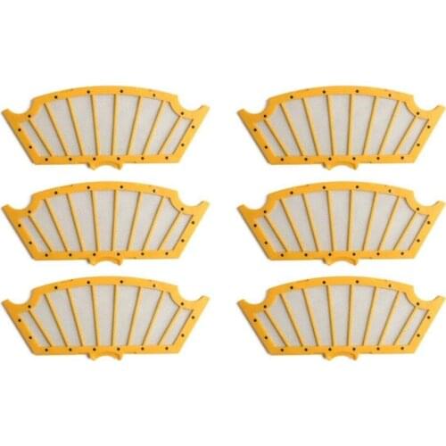 Suitable for IROBOT ROOMBA Filter 6 Pieces Suitable for 550 560 570 580 Replacement Spare Parts