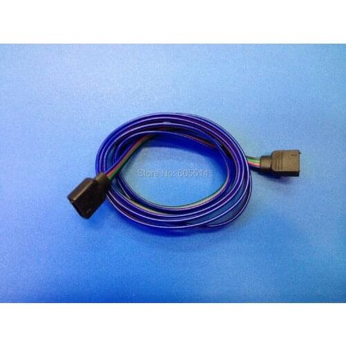 [Seven Neon]Free shipping 50pcs 100cm long female to female 4 PIN 5050 led smd RGB strip extend cable,4color light cable