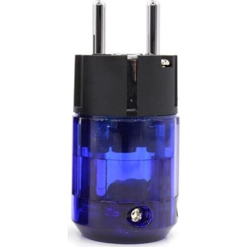 100 pieces P-037E Rhodium Plated Schuko Eu plug For Audio power connector