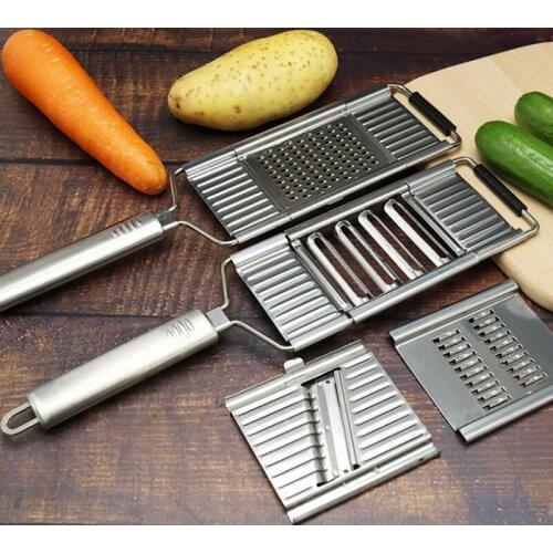 Stainless Steel Cheese Grater & Peeler Multi-Purpose Vegetable Slicer, Lemon Zester, Kitchen Grater Slicer for Vegetable, Fruit