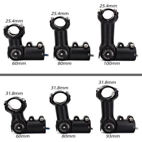 Bicycle Stem Road Bike Stem 90-180 Degree Aluminum Alloy Material Diameter 31.8mm Bicycle Adjustable Stem