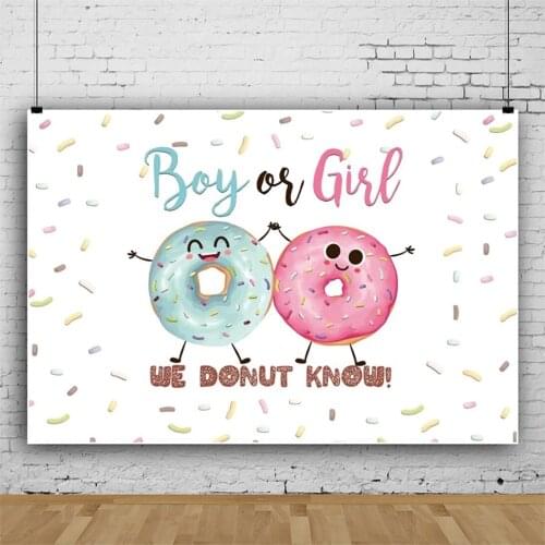 Gender Reveals Boy or Girls Pink Blue Photography Backdrops Custom Photo Studio Theme Party Photozone Background Vinyl