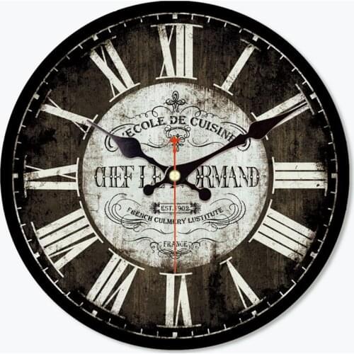 WONZOM Antique Saat Vintage Round Wood Wall Clock Classical Horloge Murale Art Home Decoration Cool Orologio Da Parete Gift 2017