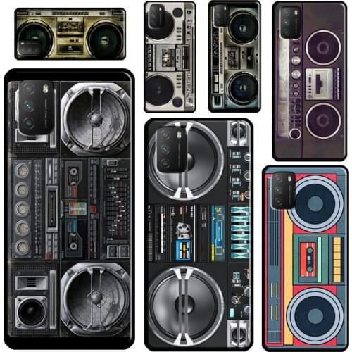 Vintage 80s Boombox For Xiaomi Mi Note 10 Lite Mi 11 Ultra 9T 10T Pro A3 Phone Case For POCO F3 F2 M3 X3 Pro