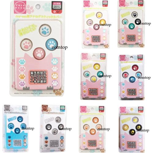ZOMTOP 4 Pcs Silicone Caps for NintendoSwitch Thumb Stick Grip for Nitendo Swith Joy Con Controller Joystick Cap Accessories
