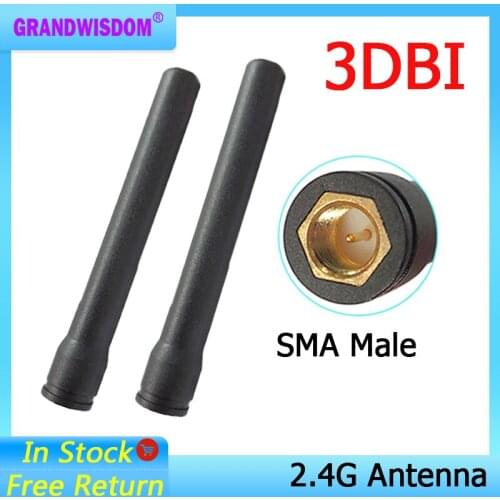 2.4GHz WIFI Antenna 2dBi-3dbi Aerial SMA Male connector wi fi antena 2.4g antenne wi-fi for Wireless Router antenas 2.4 ghz