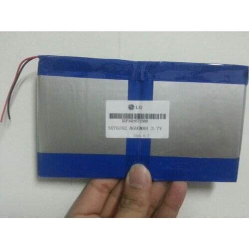 3.7V 8600mAh polymer battery 5076162