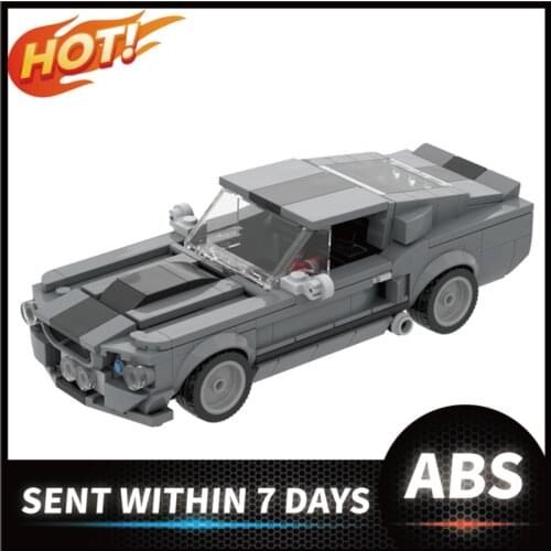MOC Classic Muscle MustangED Racing Car Model Building Blocks Bricks Kid DIY Toy Toys Christmas Birthday Gift 364 PCS