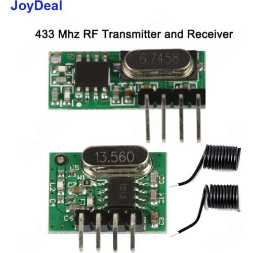 433mhz Wireless RF Transmitter And Receiver Superheterodyne Module With Antenna For Arduino Uno Remote Control Switch Diy Kits