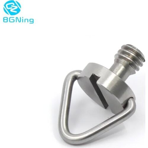 BGNing 1/4" D-Ring/V-Ring Iron Screw For Camera Tripod Quick Release Plate Photography