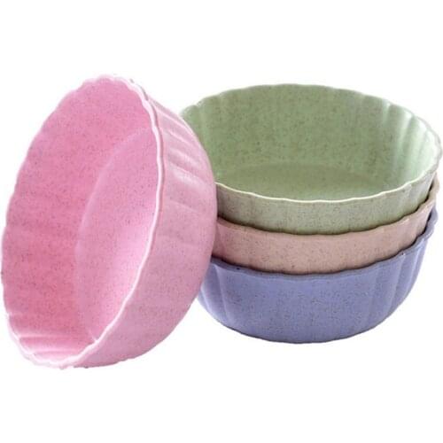 Wheat Straw Seasoning Dish Divided Square Plate Sauces Plate Snacks Dish Storage Trays Plate Saucer Food Container for Dumpling