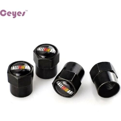 Ceyes Car Styling Auto Wheel Tire Valves Tyre Stem Air Caps Case For Mitsubishi RalliArt Galant Ralli Art Car-Styling 4pcs/lot