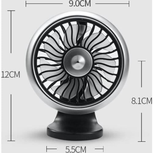 Electric Car Fan For Car Air Vent Mounted Car Auto Powerful Cooling Air Fan