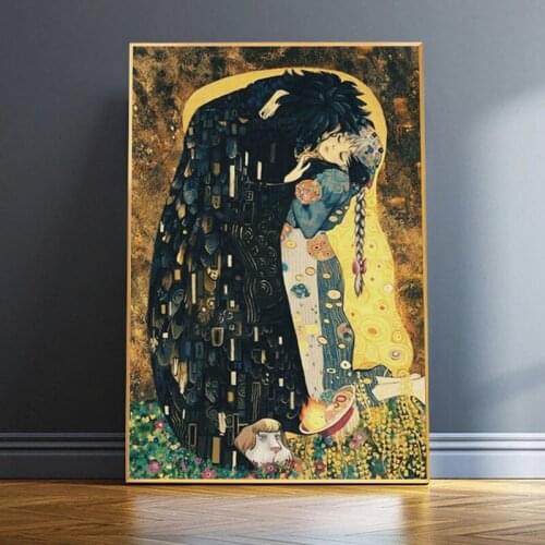 Beauty and The Beast Figure Canvas Painting Wall Art Picture Nature Poster and Print for Living Room and Bedroom Home Decoration