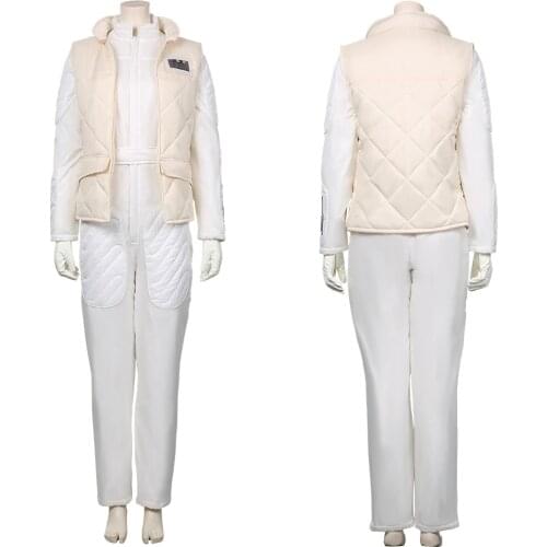 Star -Leia Organa Solo Cosplay Costume Jumpsuit Vest Outfits Halloween Carnival Suit