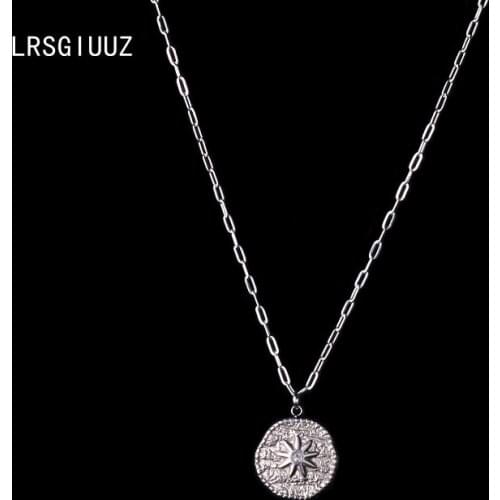 New Punk Cloud Metal Choker Necklace for Women Girl Hip Hop Harajuku Pendant Necklace Trendy Stainless Steel Necklace Jewelry