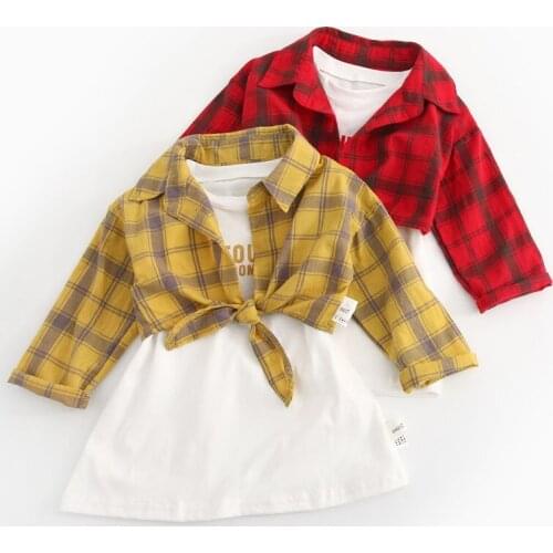 Baby Girls Birthday Outfits Dresses for Girl Birthday Party Dress + Shirt 2 3 Years Christening Xmas Cotton Dress 2Pcs Soft Suit