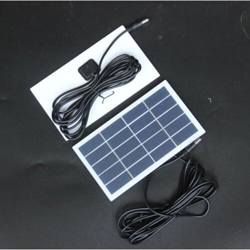 BUHESHUI 2.5W 5V Solar Panel Cell Polycrystalline Solar Charger For 3.7V Battery System Lights With 3M Cable Free Shipping