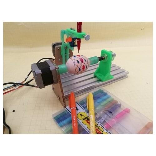 Customized Egg Drawing Robot Machine EggBot Simple Structure Cheap Price Surface Plotter Effective Drawing Area: 3200 * 800pix